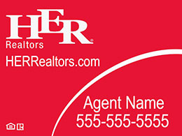HER Realtor Signs sign example.