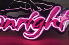 DownRight neon sign.